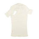 Cotton Rib Asym Tee White