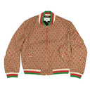 Red Wool Monogram Bomber Jacket