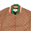 Red Wool Monogram Bomber Jacket