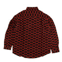 424 On Fairfax Logo Button Down Shirt - Red/Black