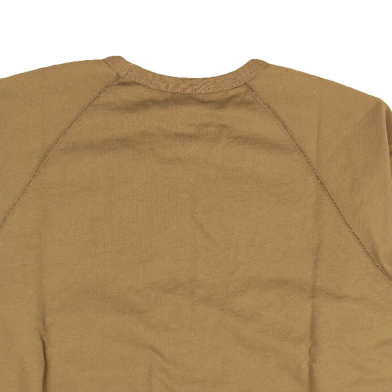 Tan Pullover Long Sleeve Crewneck Sweatshirt