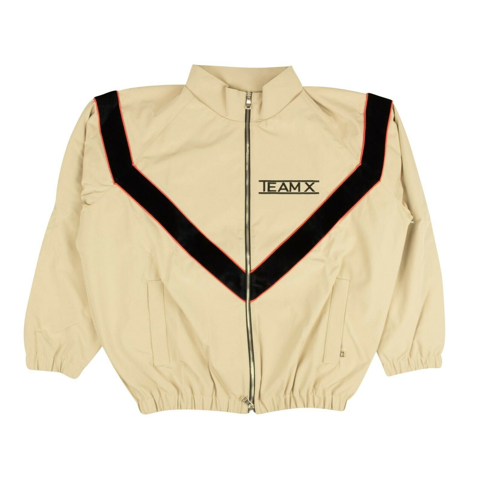 Just Don Team X Army Zip-Up Track Jacket - Tan