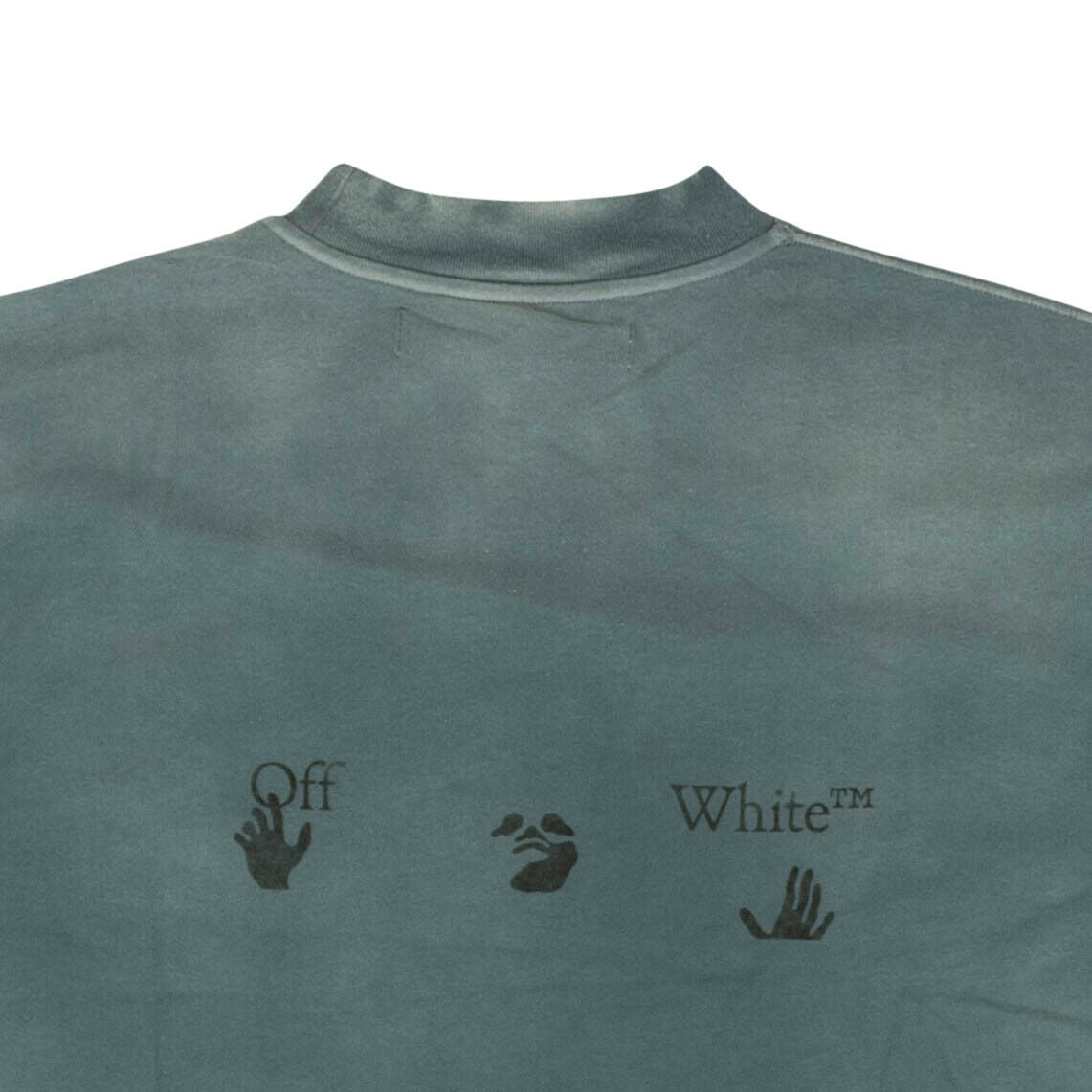 Off-White C/O Virgil Abloh Vintage Mockneck Long Sleeve T-Shirt - Blue