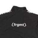 Black Fragment White Check Bomber Jacket
