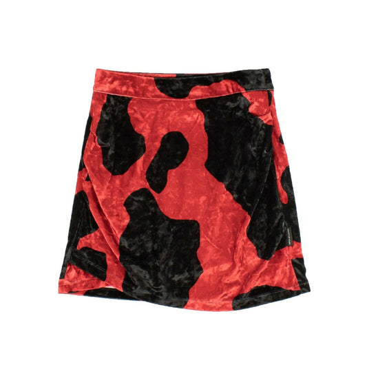 Marcelo Burlon Red & Black Velvet Ladybug Mini Skirt