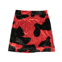 Marcelo Burlon Red & Black Velvet Ladybug Mini Skirt