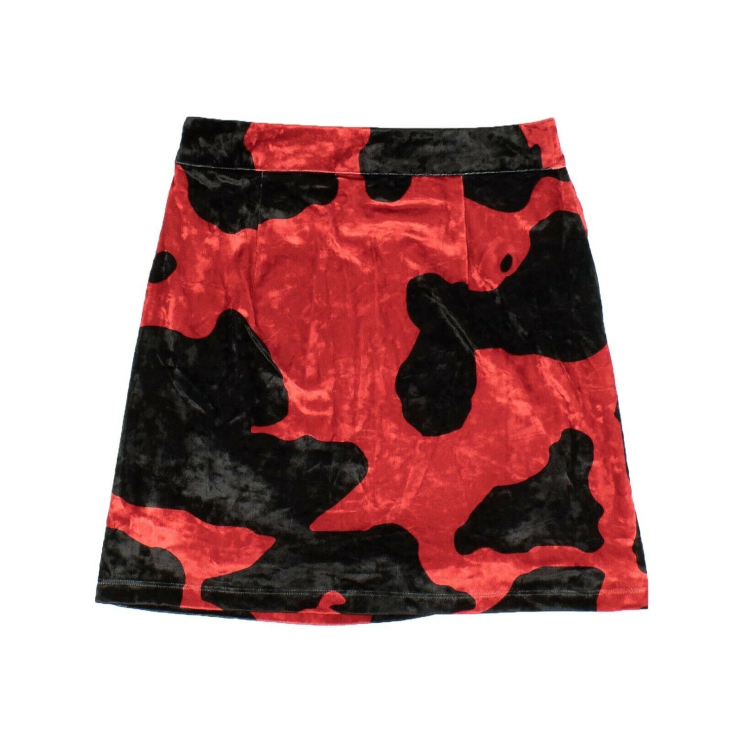 Marcelo Burlon Red & Black Velvet Ladybug Mini Skirt