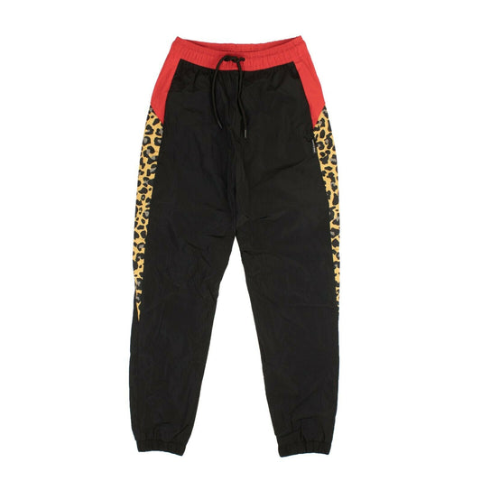 Marcelo Burlon Leopard Track Pants - Black& Red