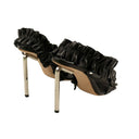 Off-White C/O Virgil Abloh Nappa Sandal Heels - Black