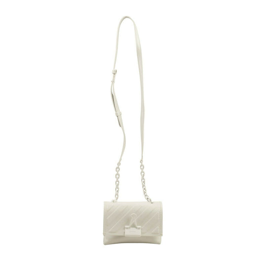 Off-White C/O Virgil Abloh Diag Embossed Small Bag - White