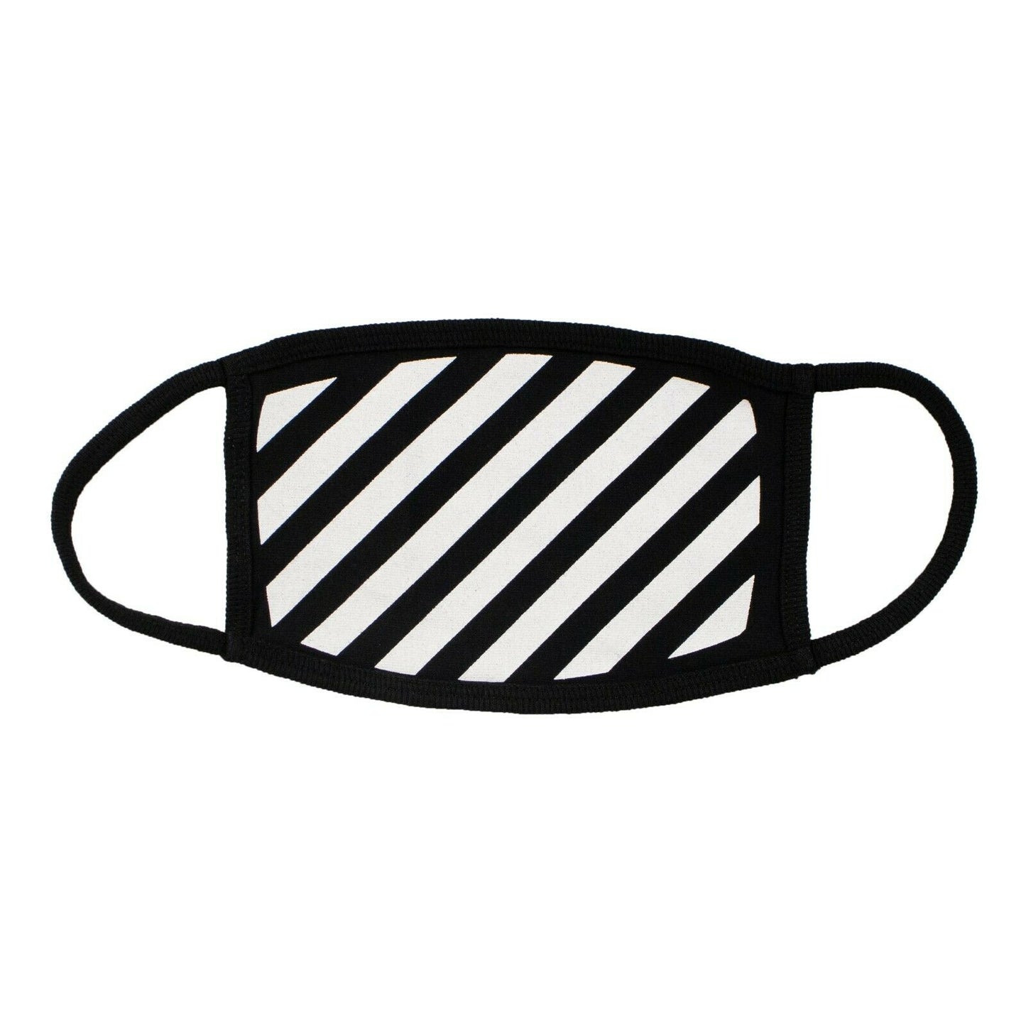 Off-White C/O Virgil Abloh White Diag Stripe Mask - Black
