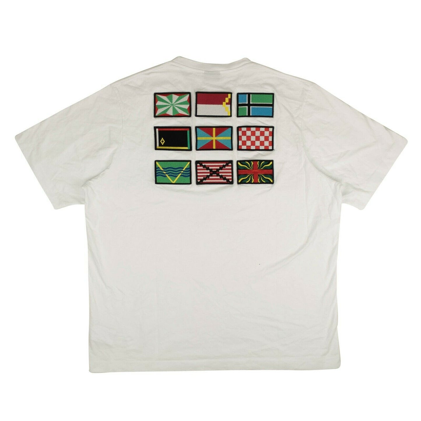 Marcelo Burlon Harrods Nine Flags Short Sleeve T-Shirt - White