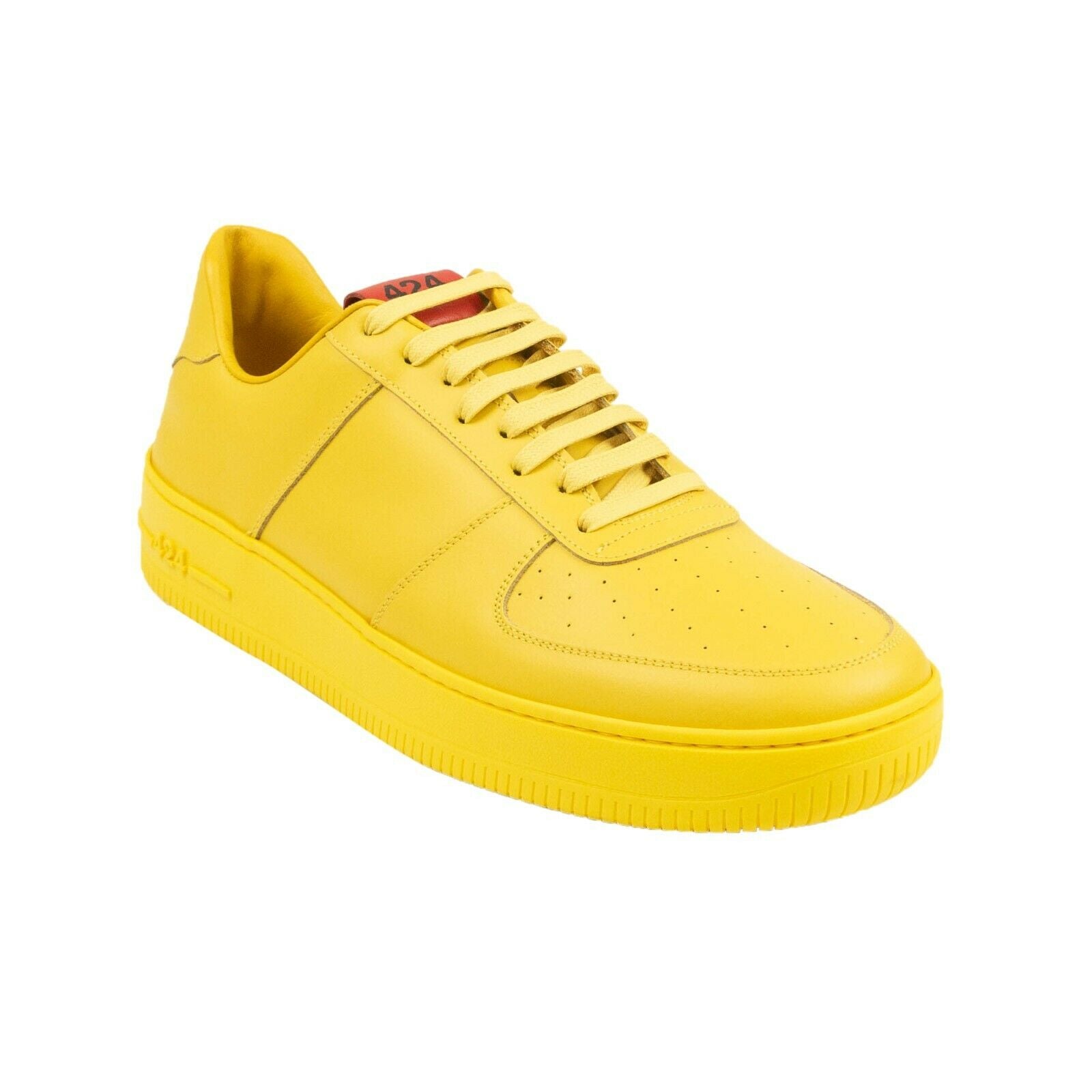 424 On Fairfax Leather Low Top Sneakers - Yellow