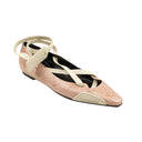 Off-White C/O Virgil Abloh Monogram Logo Wrapped Flats - Pink