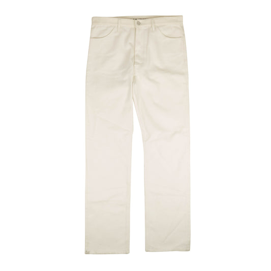 A.P.C Cotton Embroidered Waist Jeans - White