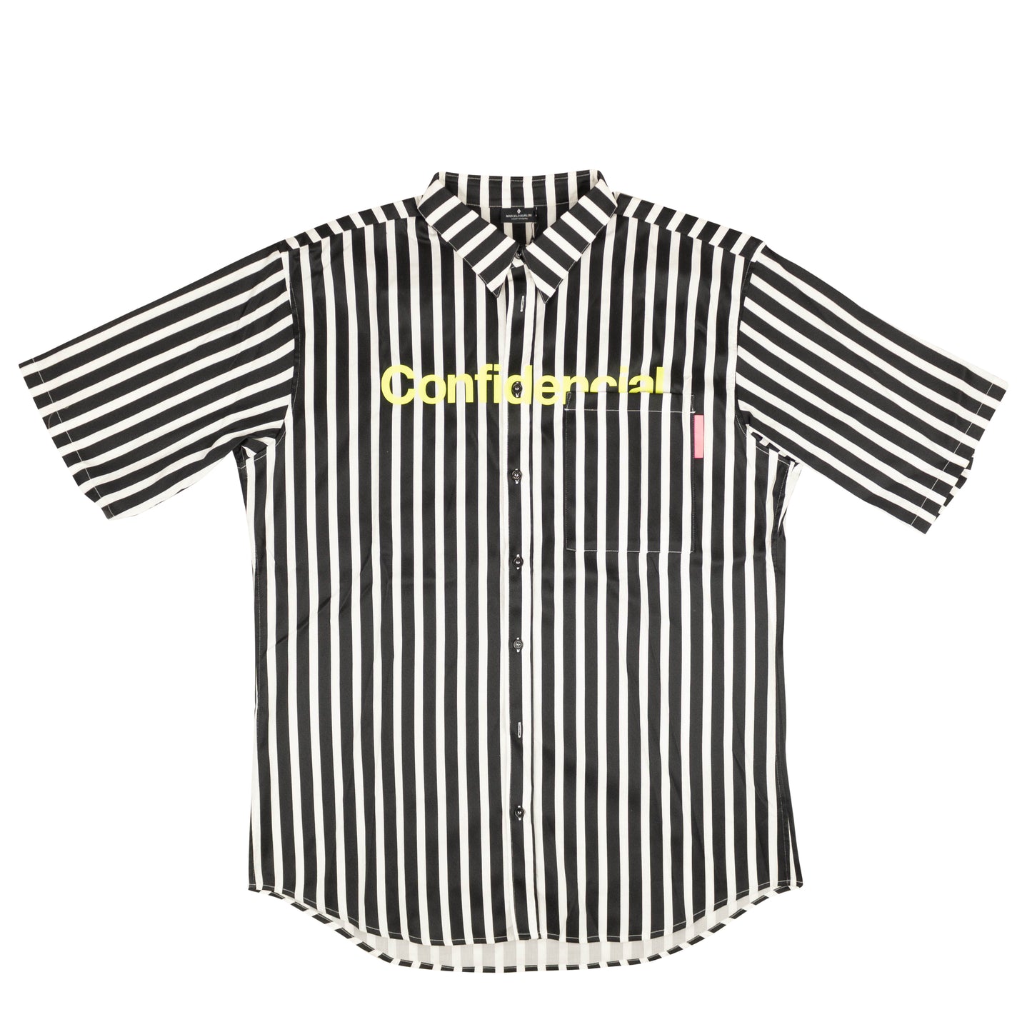 Marcelo Burlon Striped Confidencial Shirt - Black/White