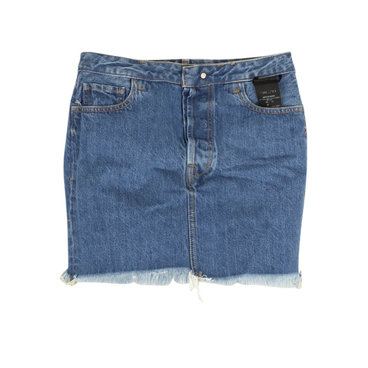 Unravel Project Wash Tulle Denim Mini Skirt - Blue