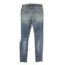 Unravel Project Lace Up Denim Skinny Jeans - Blue