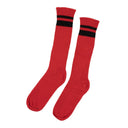 Red And Black Striped Socks
