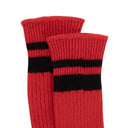 Red And Black Striped Socks
