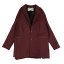Maroon Oversized Blazer
