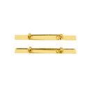 Marcelo Burlon Gold Color Logo Tie Pins - Gold