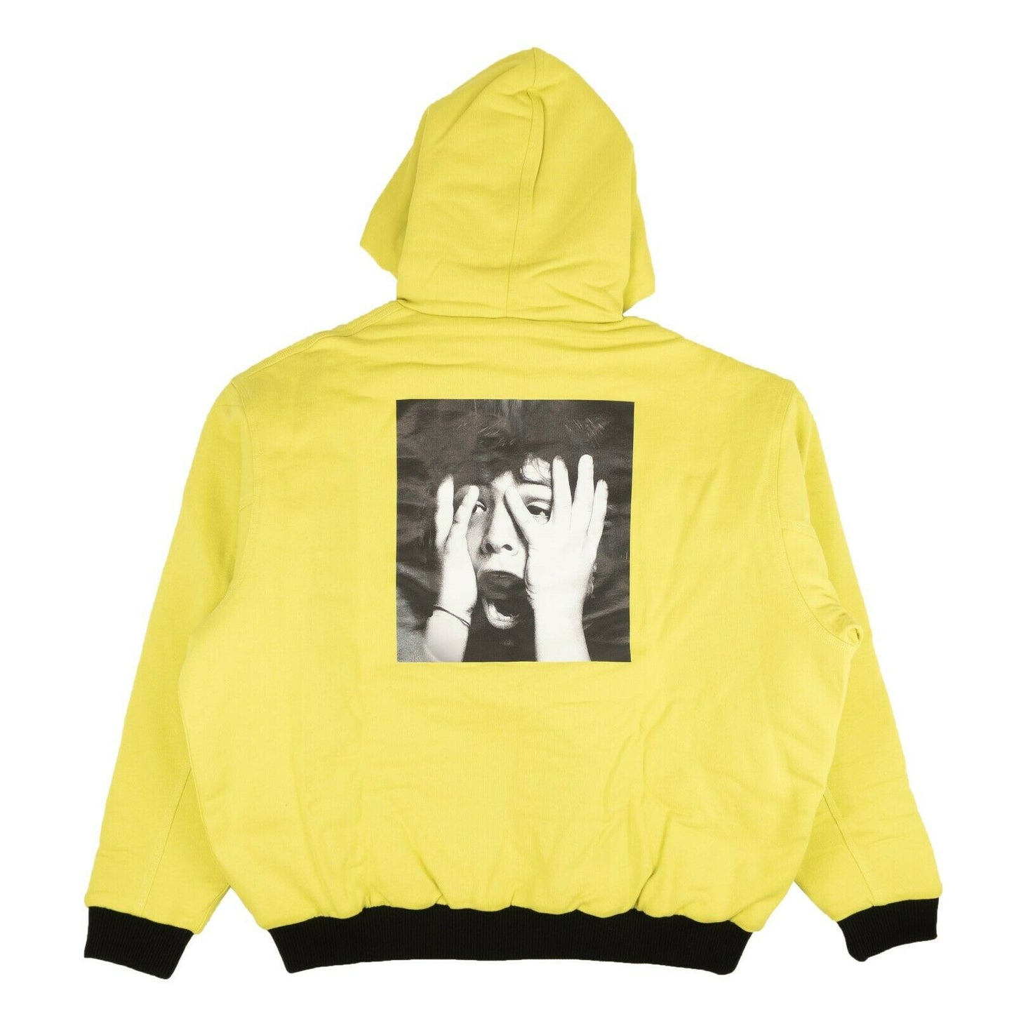 Marcelo Burlon Graphic Zip Up Hoodie Sweatshirt - Yellow