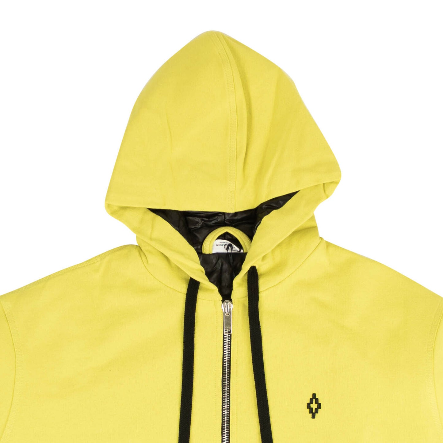 Marcelo Burlon Graphic Zip Up Hoodie Sweatshirt - Yellow