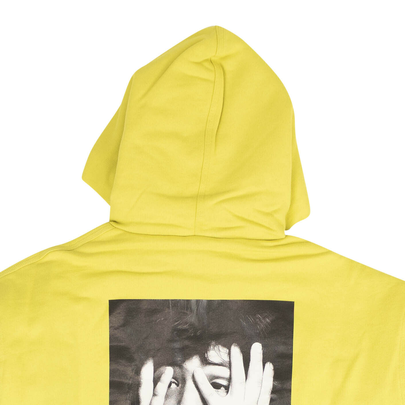 Marcelo Burlon Graphic Zip Up Hoodie Sweatshirt - Yellow