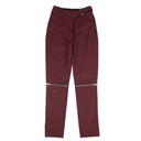 Palm Angels Zip Detail Straight Pants - Burgundy