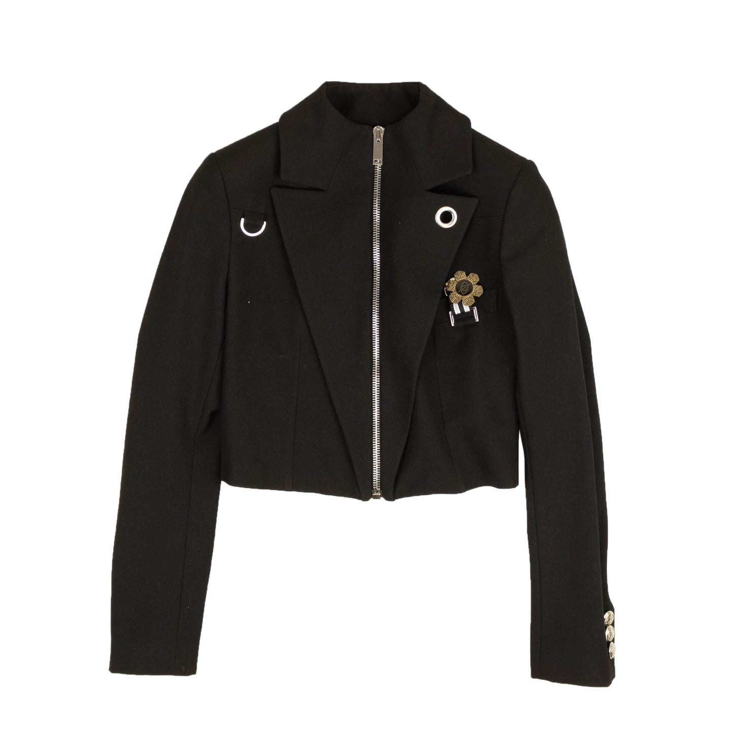 Palm Angels Medal Blazer Jacket - Black