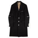 Black Single Breasted Wool Coat