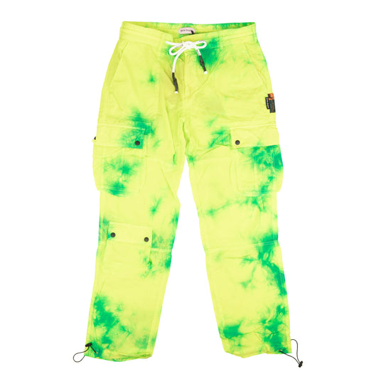 Green Tie Dye Cargo Pants