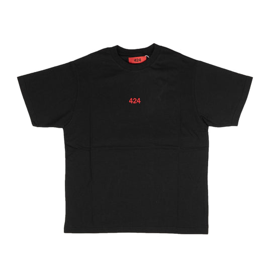 424 On Fairfax Logo Cotton Short Sleeve T-Shirt - Black