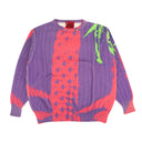 424 On Fairfax Business Print Crewneck - Purple/Pink