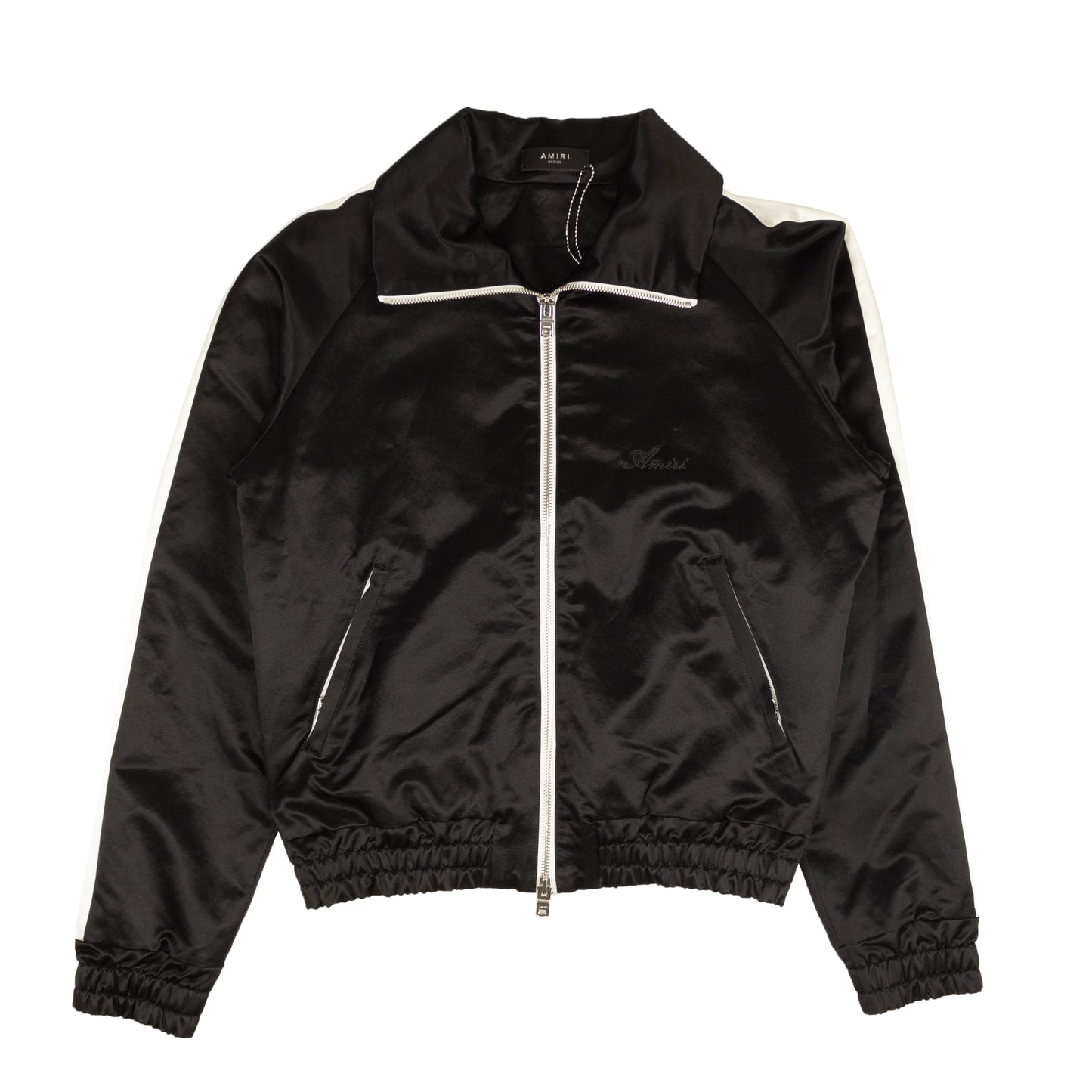 Amiri Full Zip Satin - Black