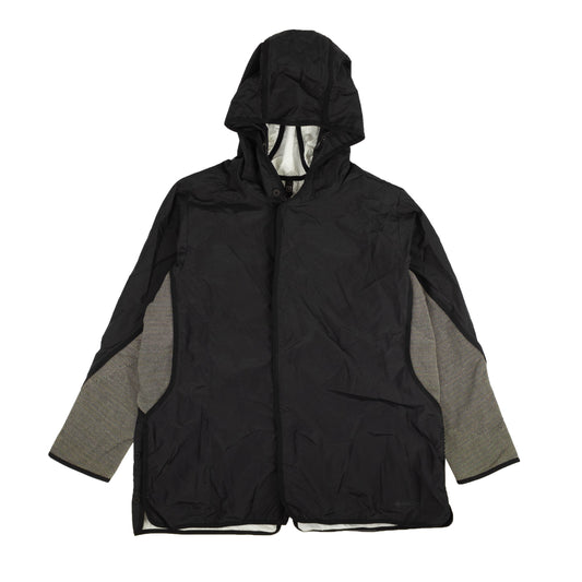 Byborre Black Hooded Hg5 Knit Sides Jacket