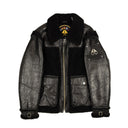Men's Black Leather Logo Dufresne Jacket