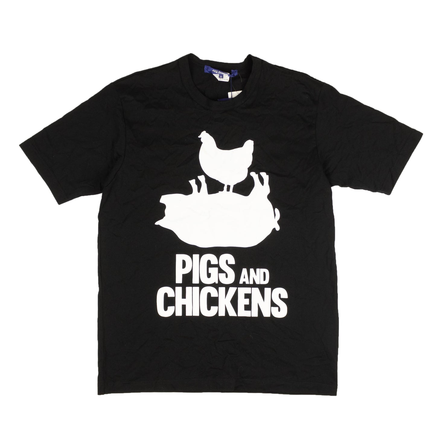 Junya Watanabe Man "Pigs And Chickens" T-Shirts - Black
