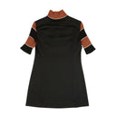 Palm Angels Zip Turtleneck Mini Dress - Black