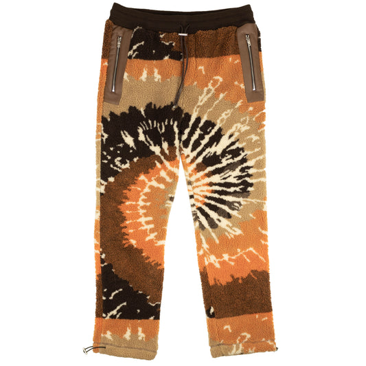 Amiri Tie Dye Polar Track Pants - Orange/Black