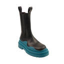 Bottega Veneta Tire Leather Boots - Black/Blaster Blue