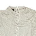 Unravel Project Lace Cropped Long Sleeve T-Shirt - Gray