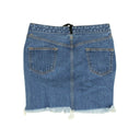 Unravel Project Wash Tulle Denim Mini Skirt - Blue