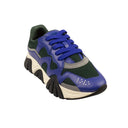 Blue And Black Squalo Lace Up Sneakers