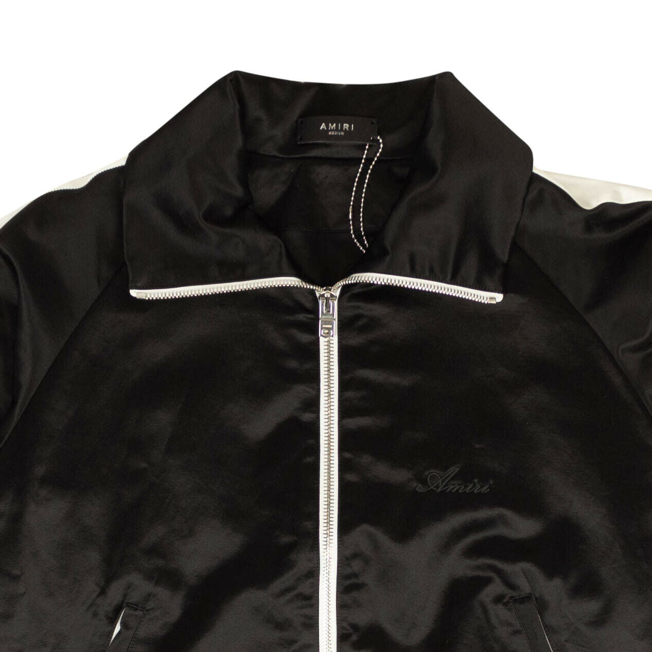 Amiri Full Zip Satin - Black