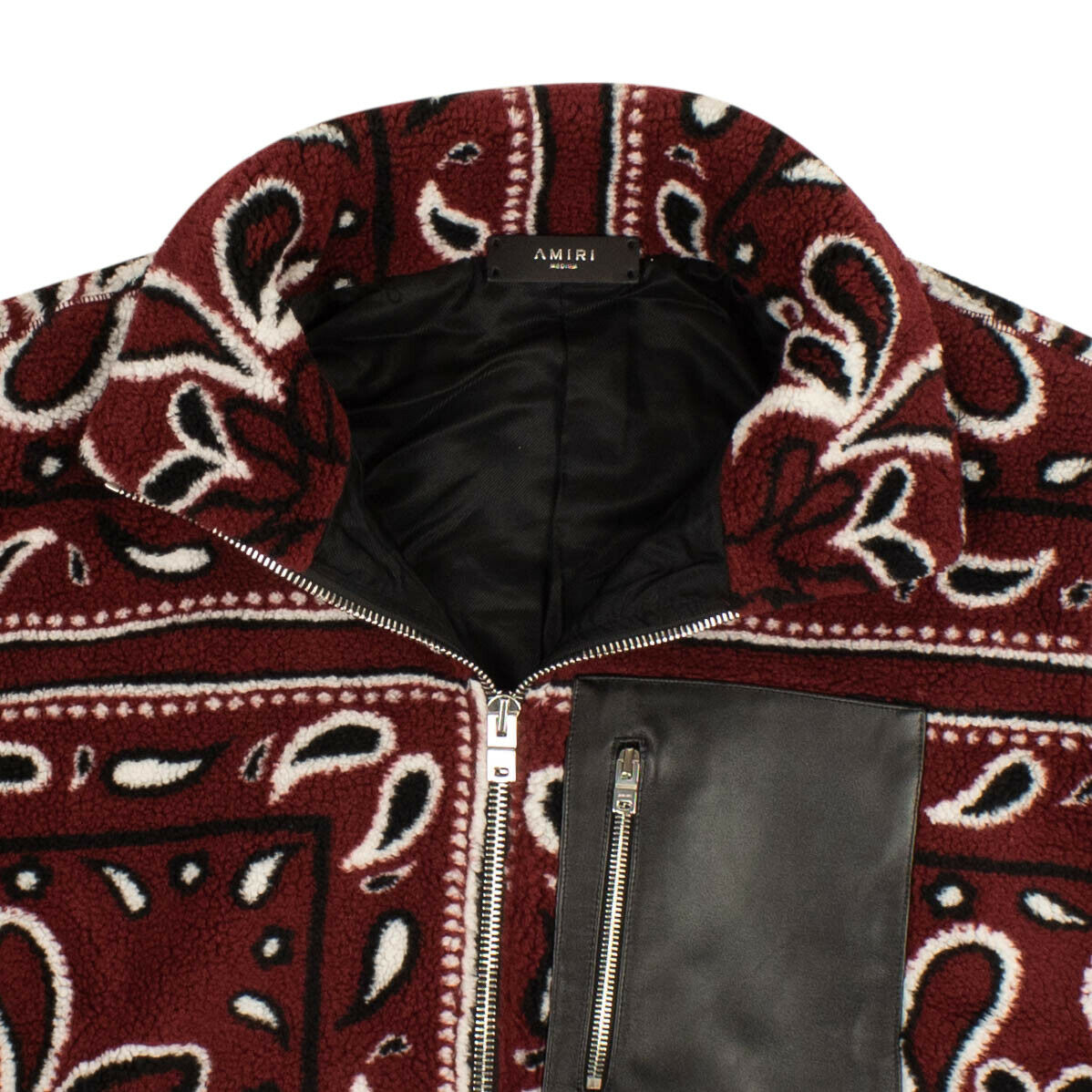 Amiri Bandana Fleece Jacket - Red