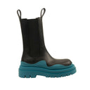 Bottega Veneta Tire Leather Boots - Black/Blaster Blue