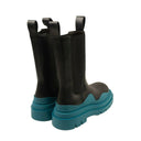 Bottega Veneta Tire Leather Boots - Black/Blaster Blue