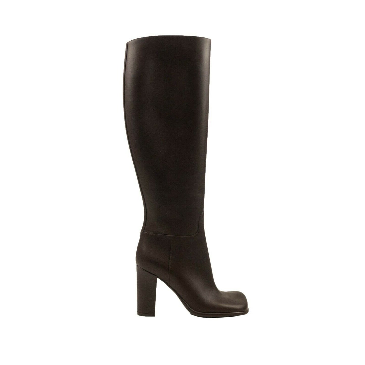 Bottega Veneta Storm Square Toe Knee High Boots - Brown